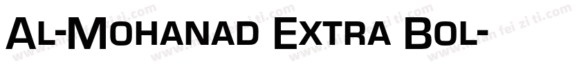 Al-Mohanad Extra Bol字体转换
